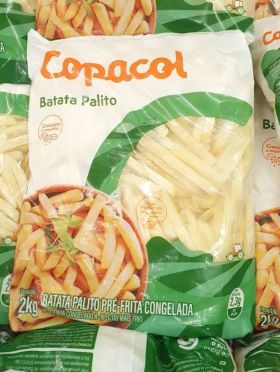 Batata Palito Pré-Frita Congelada Copacol 2kg