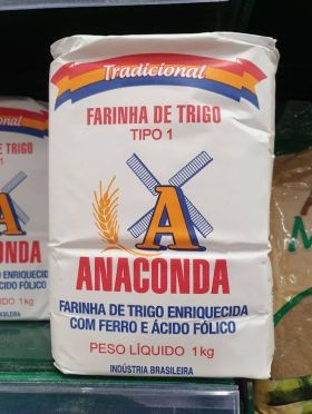 Farinha de Trigo Tipo 1 Tradicional Anaconda 1kg