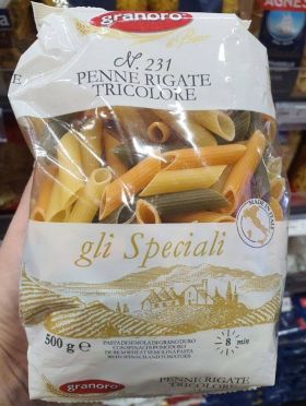 Macarrão Granoro Penne Rigate Tricolore 500gr
