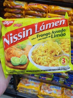Macarrão Instantâneo Nissin Lámen Frango Assado com um Toque de Limão 80gr