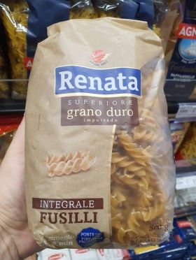 Macarrão Renata Superiore Gran Duro Importado Integrale Fusilli 500gr