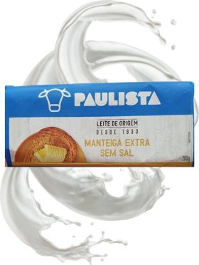Manteiga Extra Sem Sal Paulista 200gr