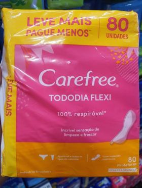 Protetor Diário Carefree Flexi Sem Fragrância Leve Mais Pague Menos 80 unidades